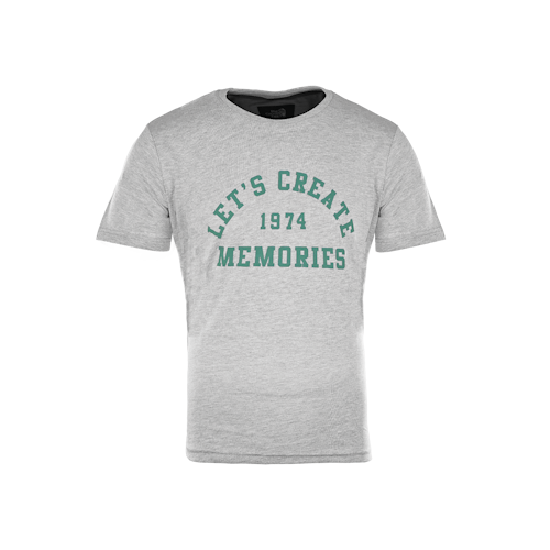 Big Green Egg T-Shirt - Lets create - Grau/Grün