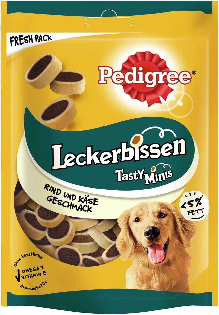 Pedigree Leckerbissen Mini-Happen Käse-Rind Hundesnack