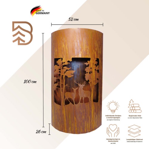 Badeko Set: Nova Hirsch (Säule, Schale & Kugel)