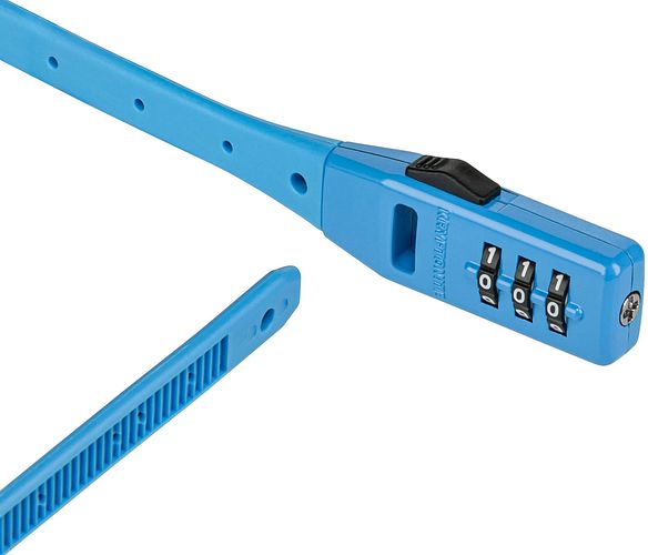 KRYPTONITE Zahlen-Kabelschloss Click Lock blau