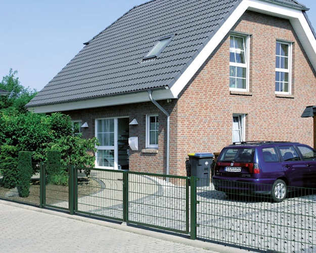 Alberts® Zaunpfosten für Doppelstabmatten zum Einbetonieren mit separatem Zubehörbeutel