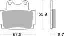 Vorschaubild SBS Bremsbelag 570DCC Road Racing Classic Dual Carbon
