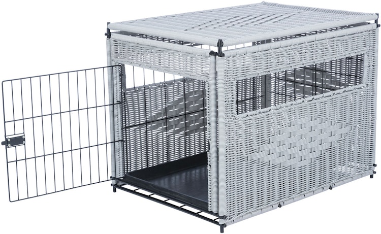 TRIXIE Home Kennel Polyrattan Medium 58 x 60 x 77 Centimeter Hundemobiliar