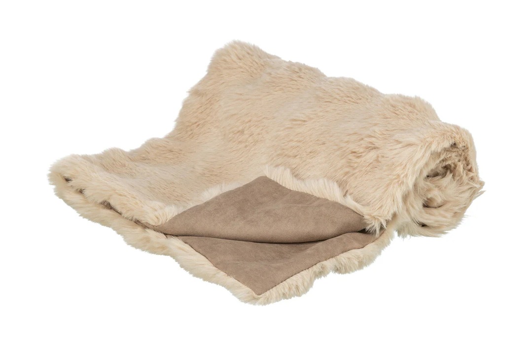 TRIXIE Decke Elli, Plüsch/Velours, 70 × 50 cm, sand