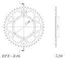 Vorschaubild Supersprox Stahl-Kettenrad 520 43Z (Schwarz)
