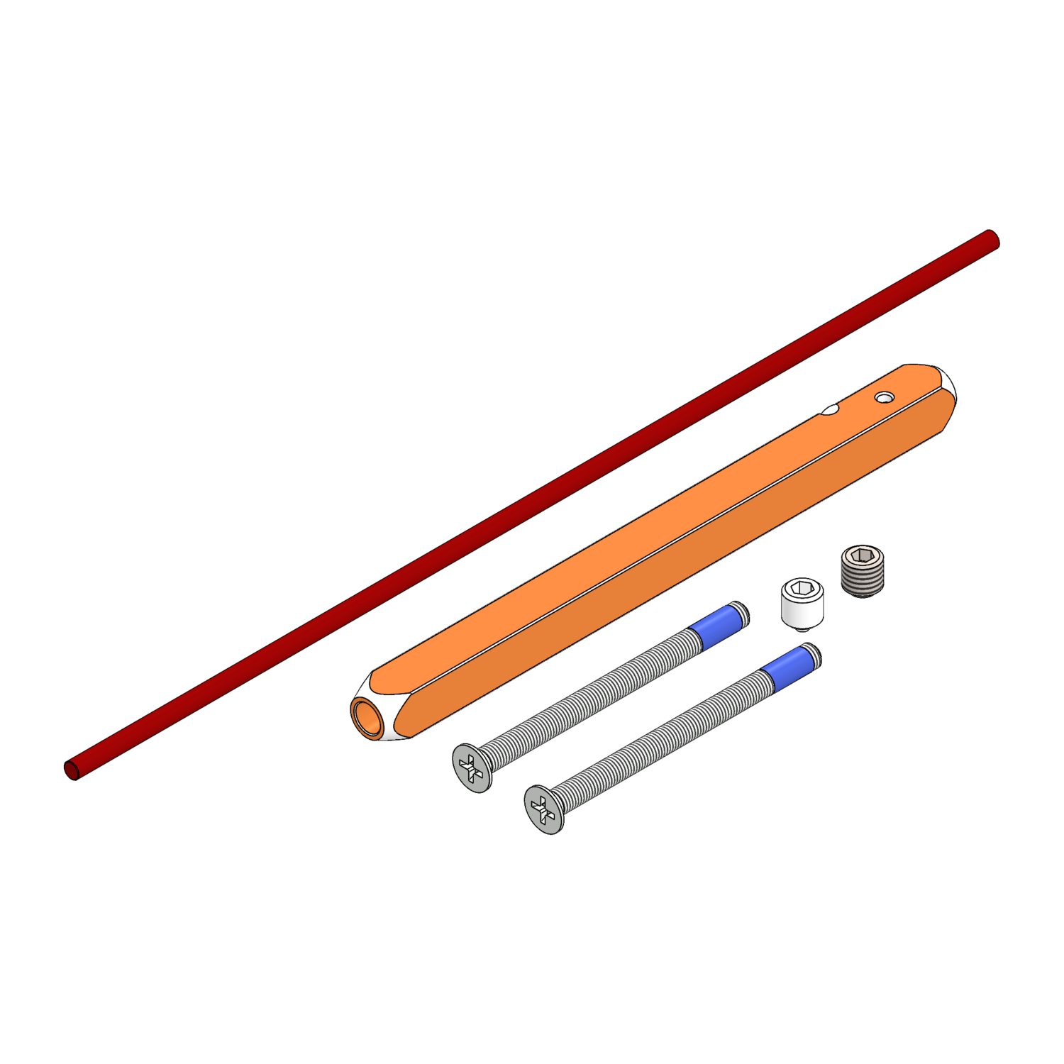 Griffwerk Set für Griffe fast2fix fast2Fix Hohlstift 8mm smart2lock 50-60mm
