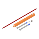 Vorschaubild Griffwerk Set für Griffe fast2fix fast2Fix Hohlstift 8mm smart2lock 50-60mm