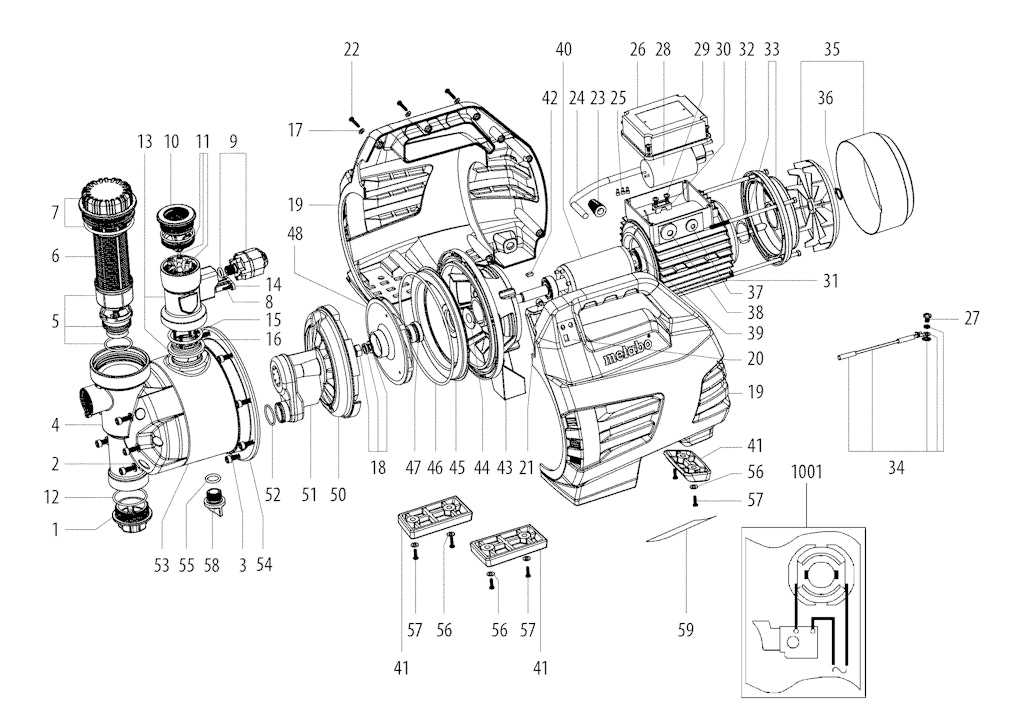 Explosionszeichnung Ersatzteile