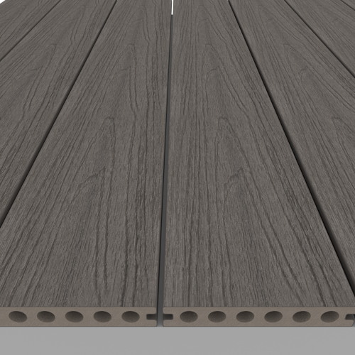 NewTechWood Deluxe Vintage WPC-Terrassendiele Hohlkammer Silver Gray  23 x 138 mm