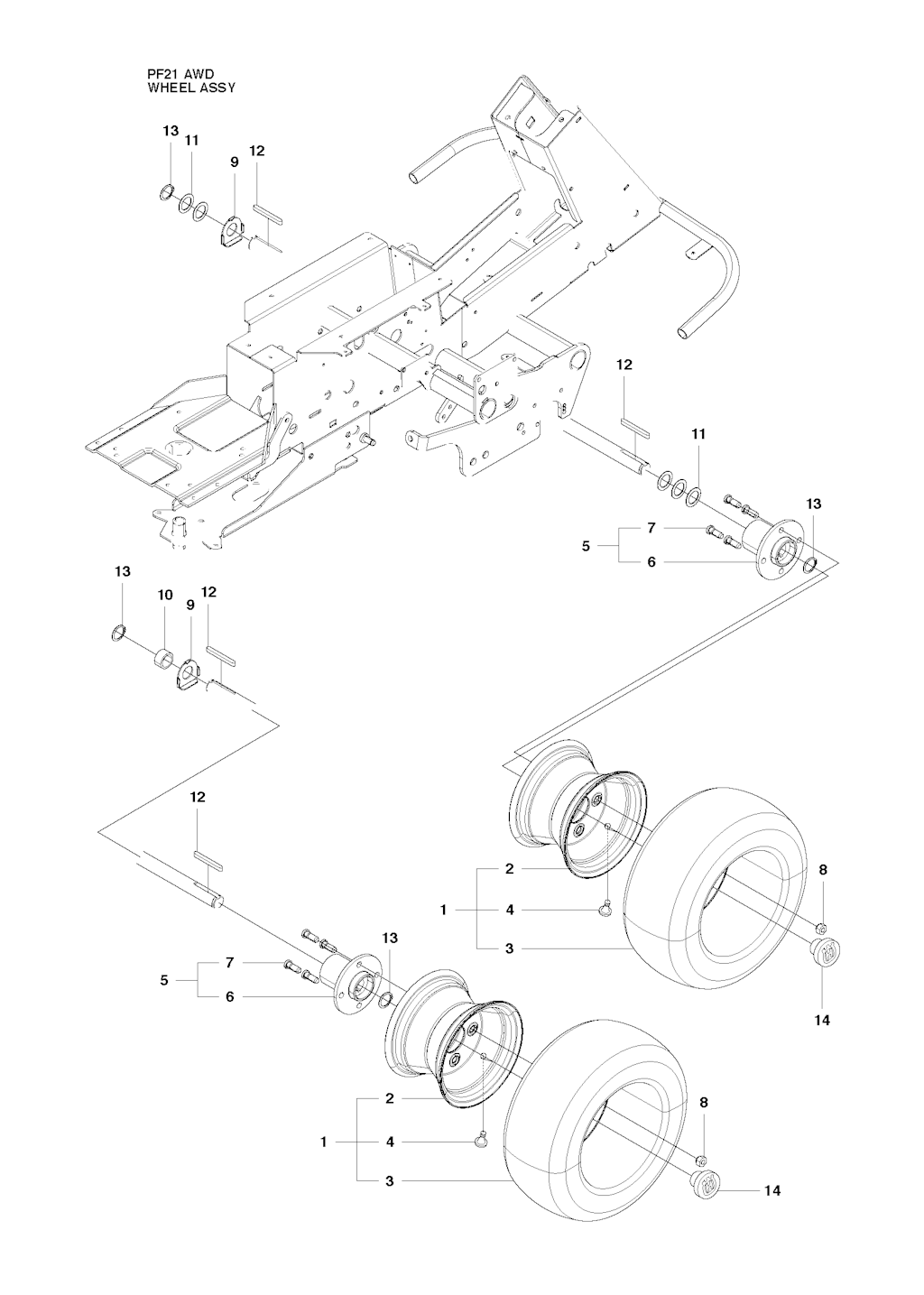 Explosionszeichnung Ersatzteile