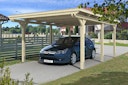 Vorschaubild Skan Holz Emsland - Flachdach Carport aus Leimholz Breite 404 cm
