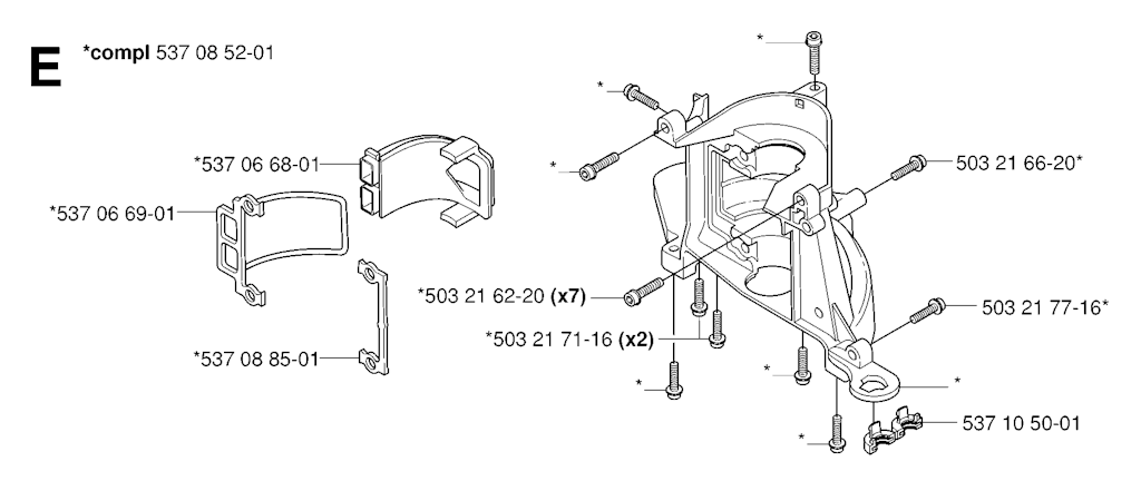 Explosionszeichnung Ersatzteile