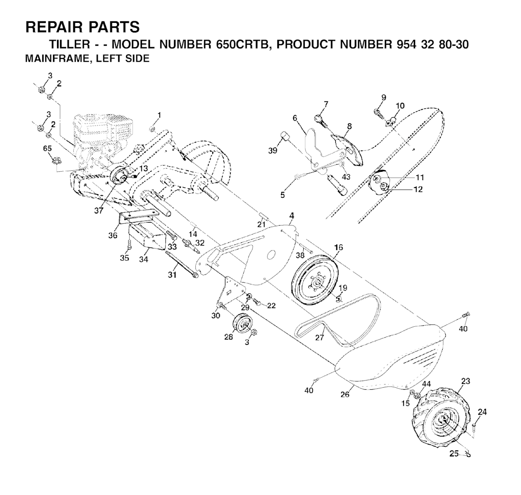 Explosionszeichnung Ersatzteile