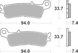 SBS Bremsbelag 965RSI Offroad Racing Sinter