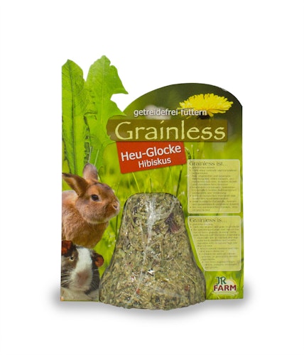 JR FARM Grainless Heu-Glocke Hibiskus 125g Kleintiersnack