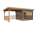 Vorschaubild Palmako Gartenhaus Connect Lenna 16,6 m² Set 703 Slide Plus mit Isolierglas-Schiebetüren - 28 mm