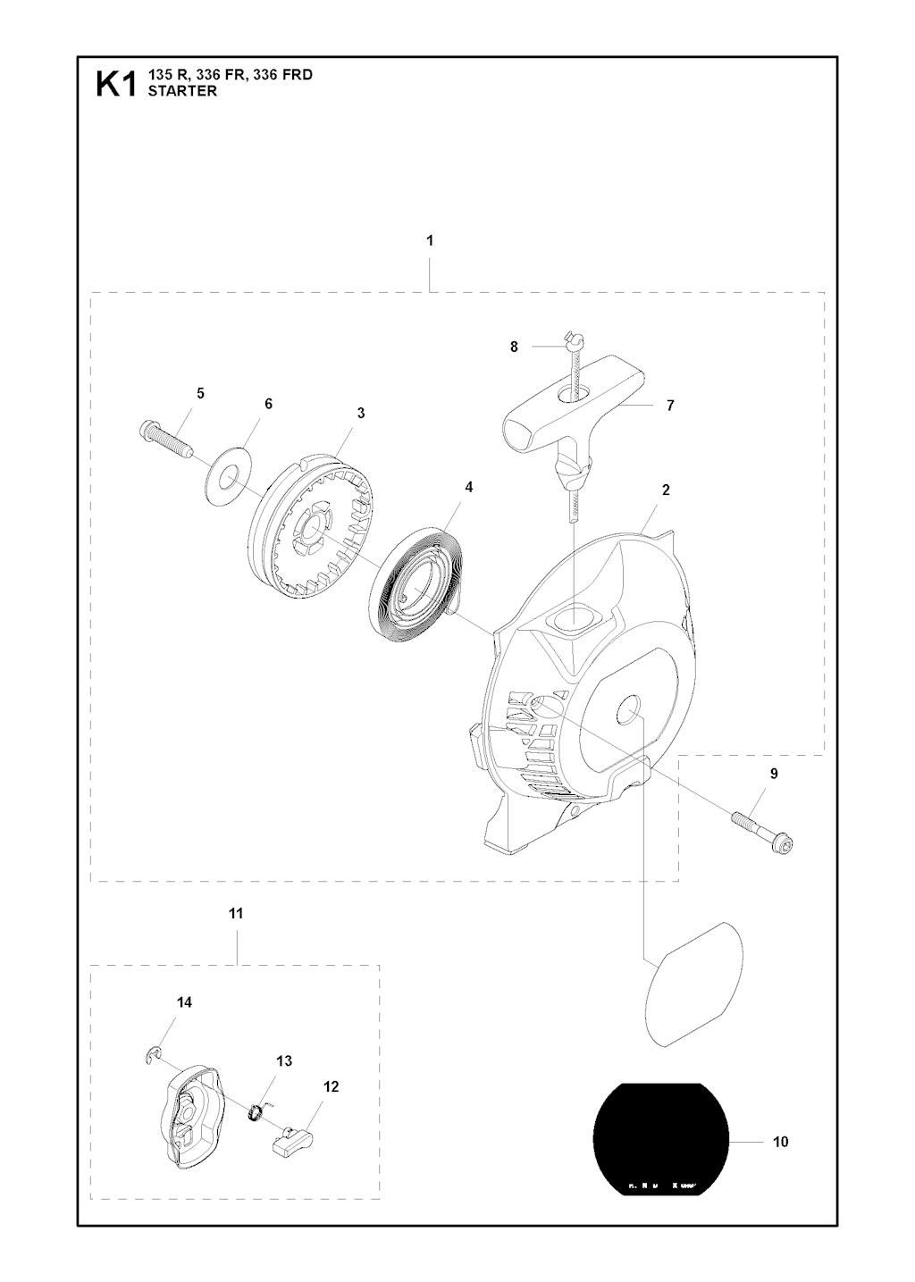 Explosionszeichnung Ersatzteile