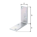 Vorschaubild Alberts® Balkenwinkel, galvanisch verzinkt dickschichtpassiviert, TxHxB 100x100x40 mm 333508