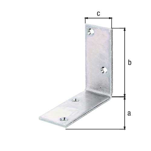 Alberts® Balkenwinkel, galvanisch verzinkt dickschichtpassiviert, TxHxB 100x100x40 mm 333508