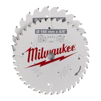 Milwaukee Kreissägeblatt Holz für Akku-Handkreissägen Doppelpack 165/15,87 mm Z24 Wechselzahn u. 165/15,87 mm Z40 Wechselzahn 4932479837
