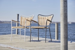 Cinas Stapelsessel ELLEN, Aluminium / Teak