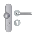 Vorschaubild Griffwerk Kombi-Schutzbeschlag TITANO SB_882 mit Griff SIMONA 72mm Zylinderabdeckung Tür 38-50mm R SIMONA Chrom