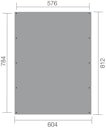 Weka Doppelcarport 609 mit Stahlblech-Trapezdachplatten