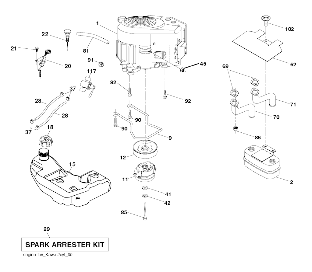 Explosionszeichnung Ersatzteile