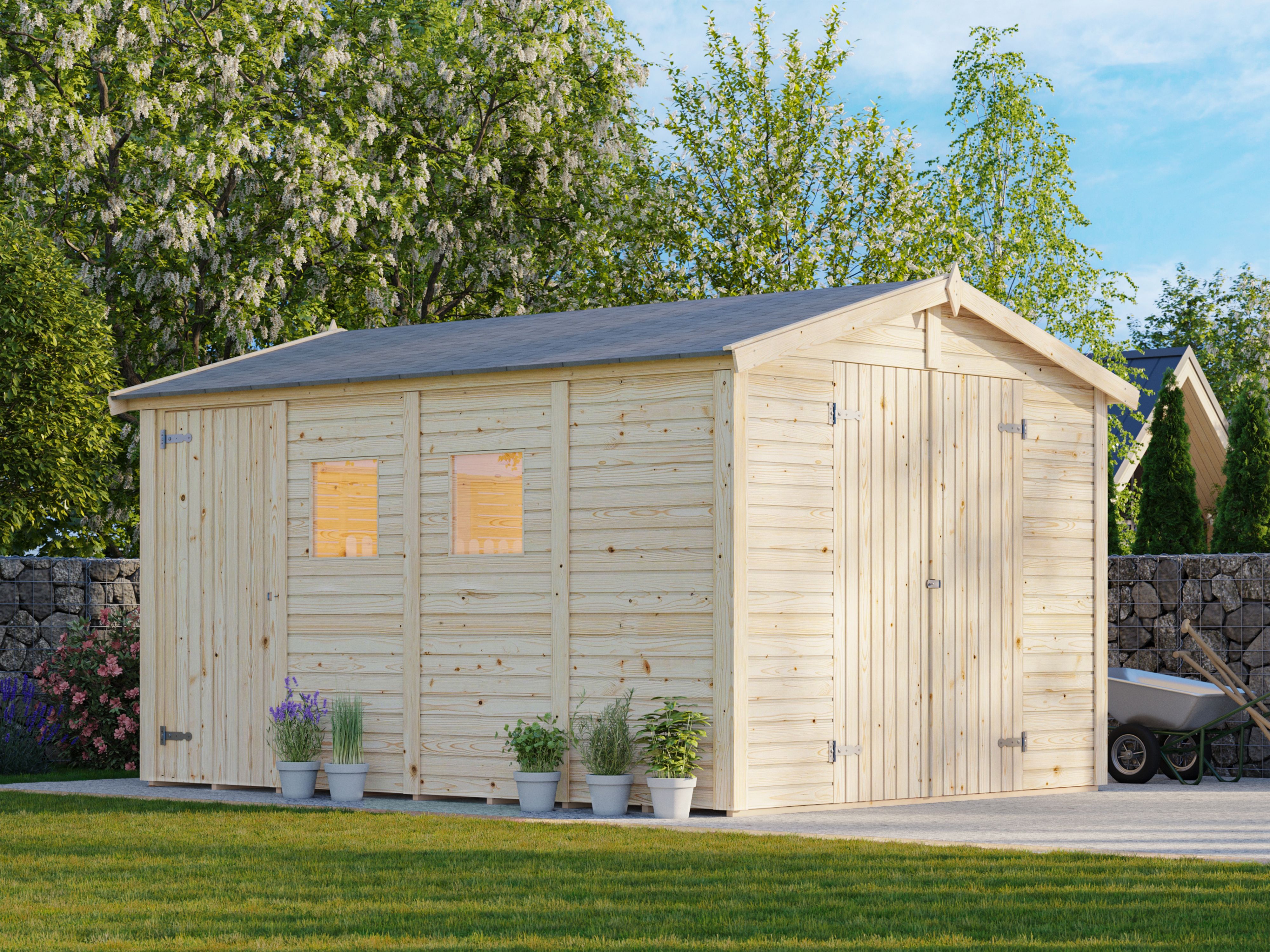 Palmako Gerätehaus Dan 9,9 m² - 16 mm