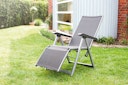 Kettler Relaxsessel BASIC PLUS, Aluminium Silber / Outdoorgewebe Anthrazit