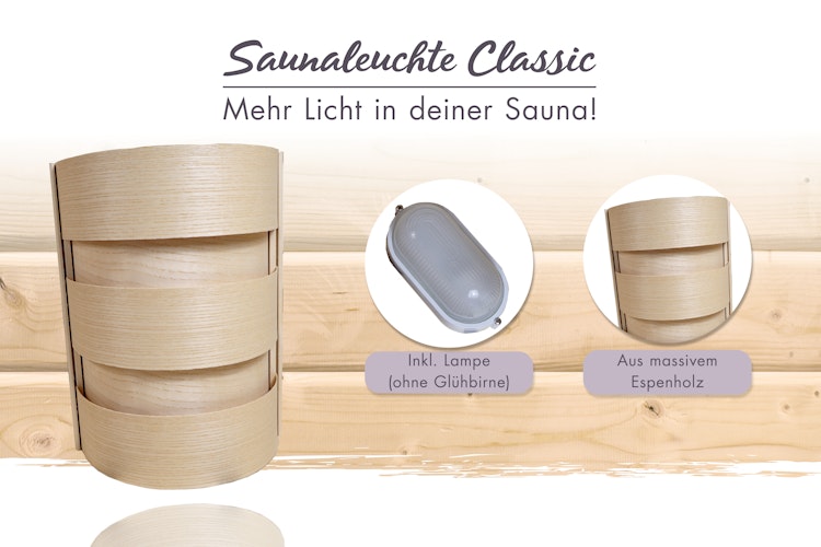 Karibu Saunaleuchte Classic