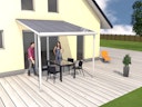 Vorschaubild Gutta Standard Terrassendachsystem Typ A/B/C weiß/anthrazit