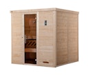 Vorschaubild Weka Premium Massivholz-Elementsauna Kemi 4 mit Glastür - 45 mm