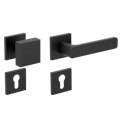 Vorschaubild Griffwerk Wechselgarnitur VAYA 265 MINIMAL MODERN fast2fix Fast2Fix  Rosetten eckig Knopf SQUARE Graphitschwarz R