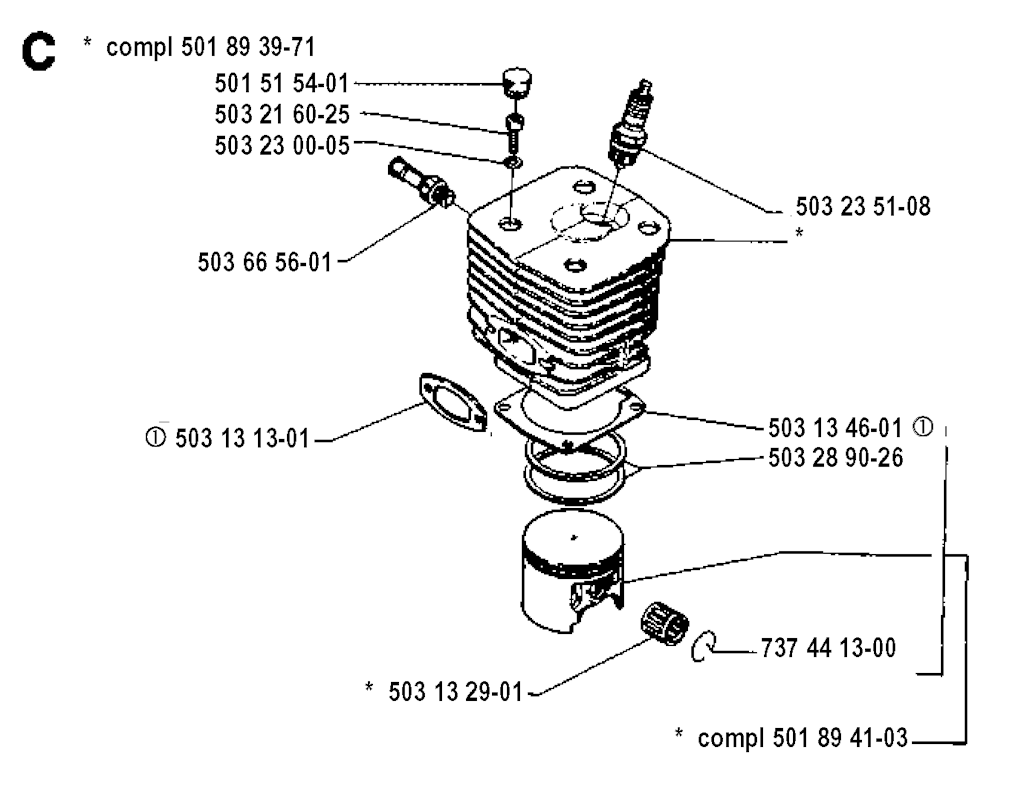 Explosionszeichnung Ersatzteile
