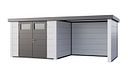 Vorschaubild Telluria Metallgerätehaus Classico 3024 mit Lounge Anbau small