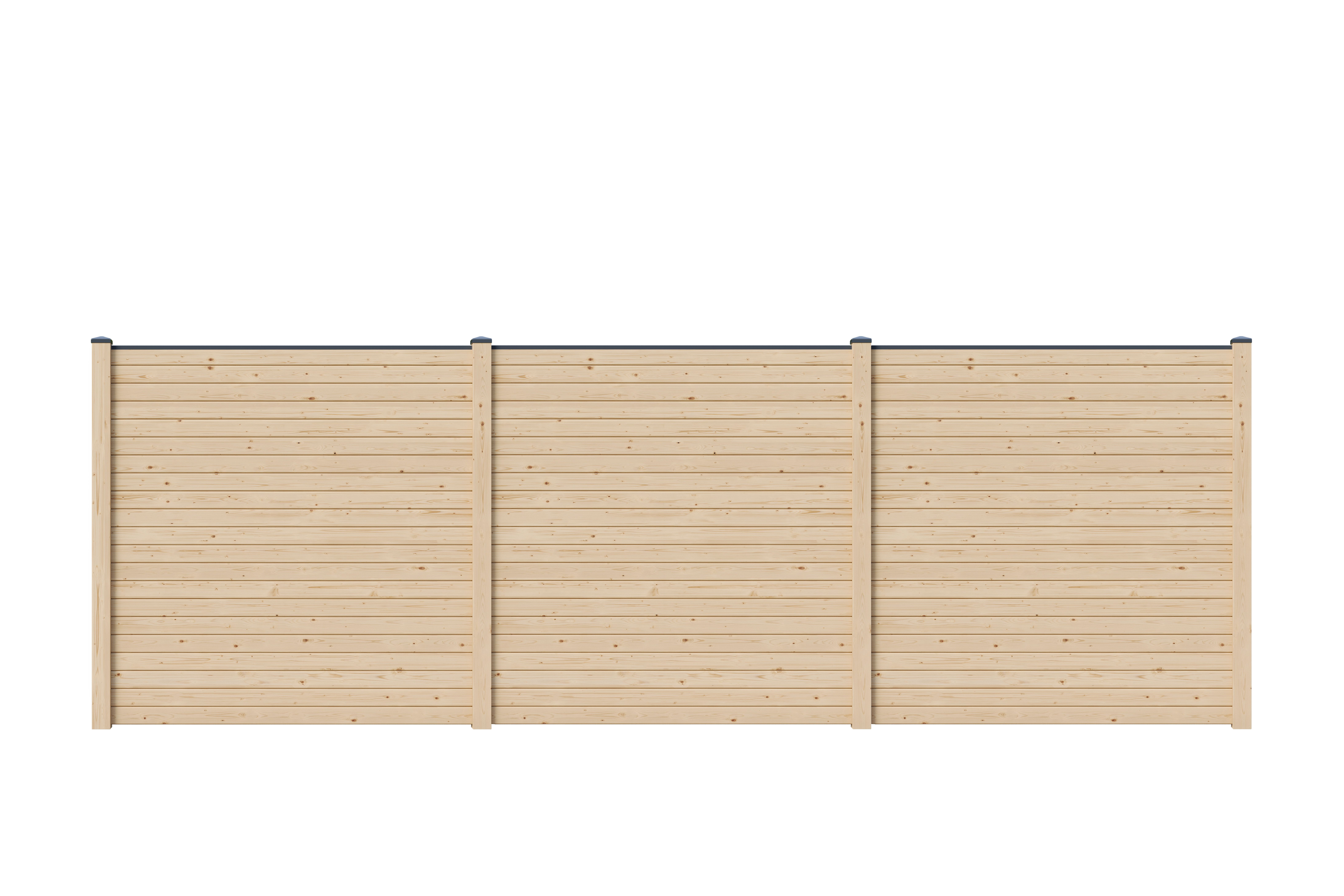 Karibu Sichtschutz-Set Blickdicht / 1-5 Zaunfelder je 1950 x 1860 mm