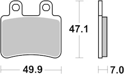 SBS Bremsbelag 773HF Street Ceramic