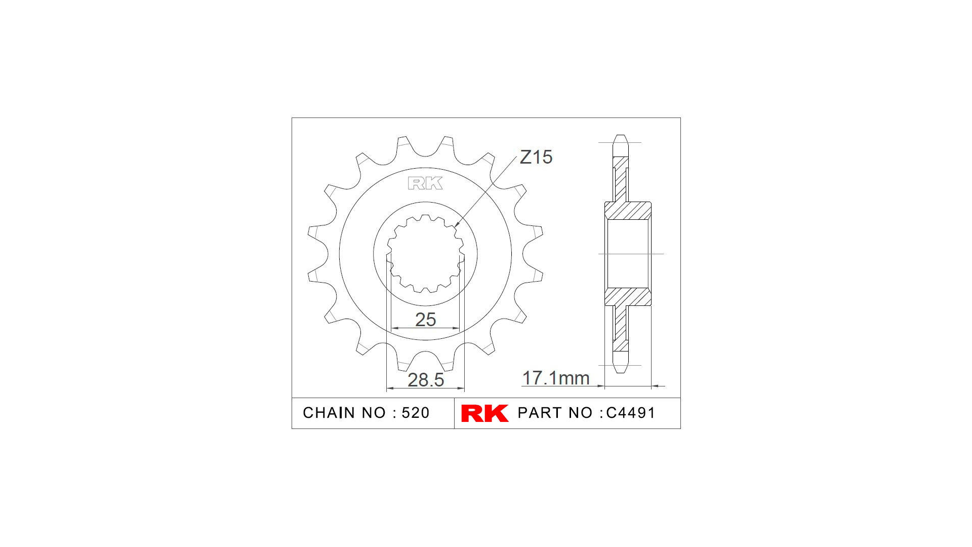 RK Antriebsritzel C4491