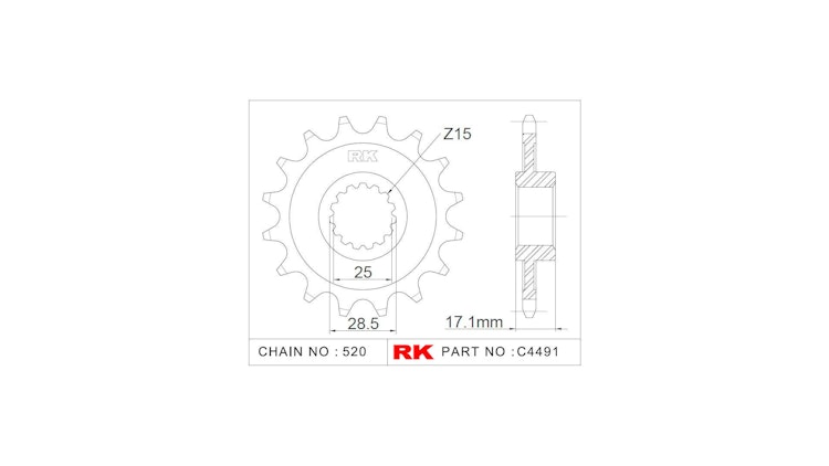 RK Antriebsritzel C4491