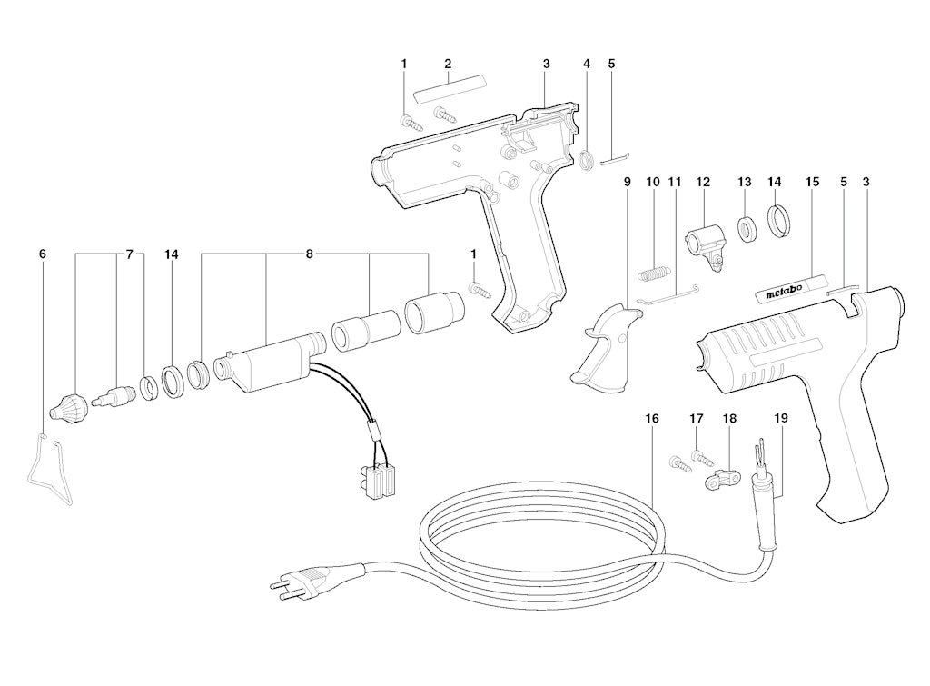Explosionszeichnung Ersatzteile