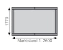 Karibu Marktstand Verkaufsshaus 1/2 - 19 mm