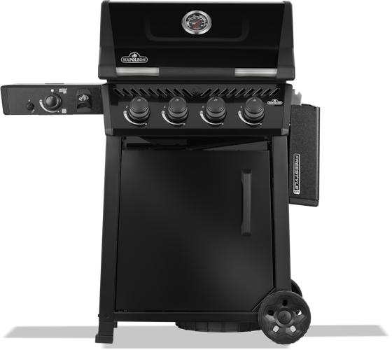 Napoleon Freestyle PRO 425, 4 Hauptbrenner, SIZZLE ZONE Seitenbrenner und Tür, Schwarz