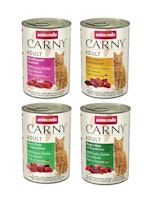 animonda Carny Adult 24 x 400g Mixpaket (Multifleisch-Cocktail,Rind&Huhn,Rind&Pute,Rind&Reh) Katzennassfutter