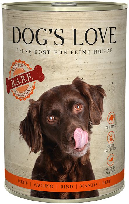 Dog's Love B.A.R.F. 400g Dose Hundenassfutter