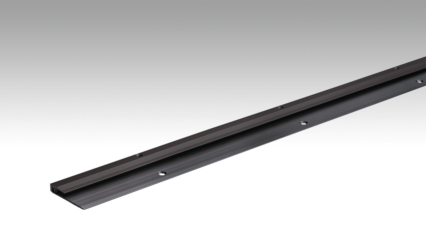 MEISTER Abschlussprofil Typ 101 (2,5 bis 7 mm) Schwarz eloxiert 2510 - 1000 mm