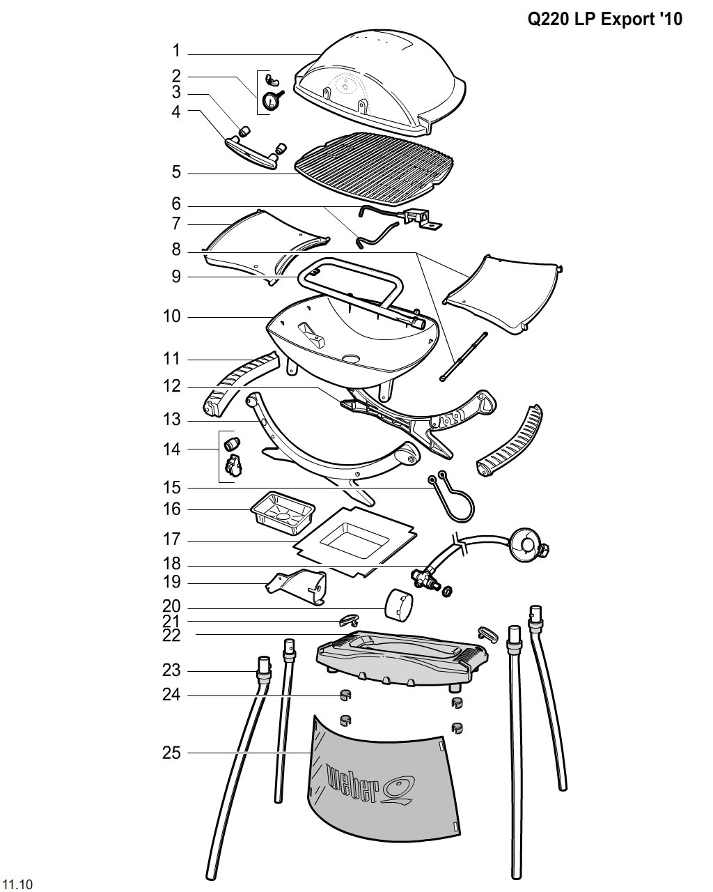 Explosionszeichnung Ersatzteile
