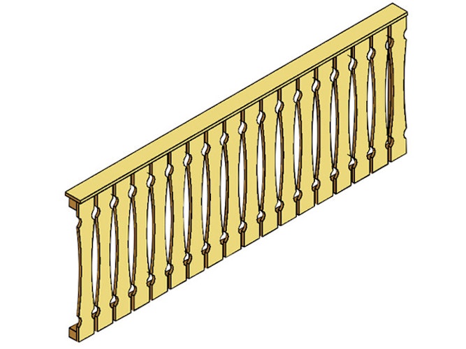 Skan Holz Brüstung Balkonschalung für Terrassenüberdachung Leimholz