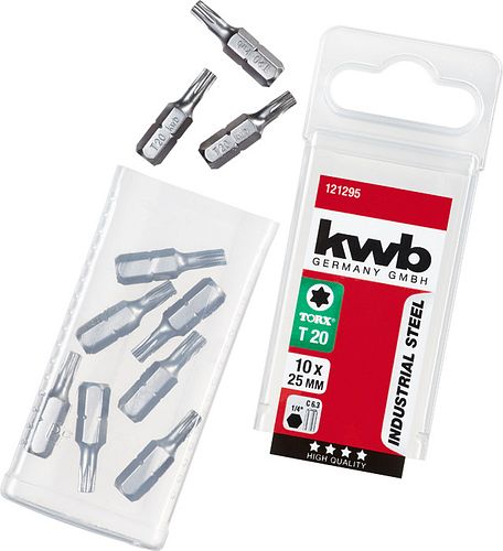 kwb 10 Bits 25mm Torx 20 Indus. SB 121295