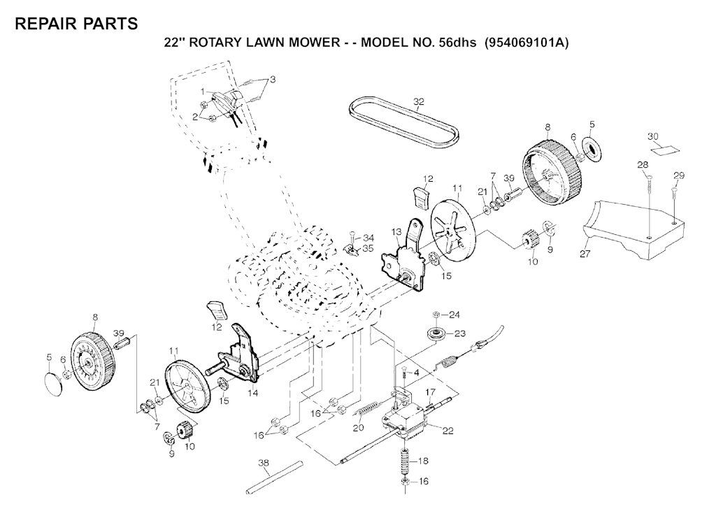 Explosionszeichnung Ersatzteile